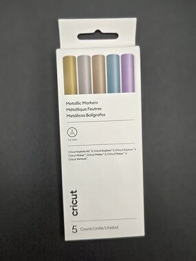 Cricut Metallic Markers - Gold, Champagne, Rose Gold, Teal, Lavender